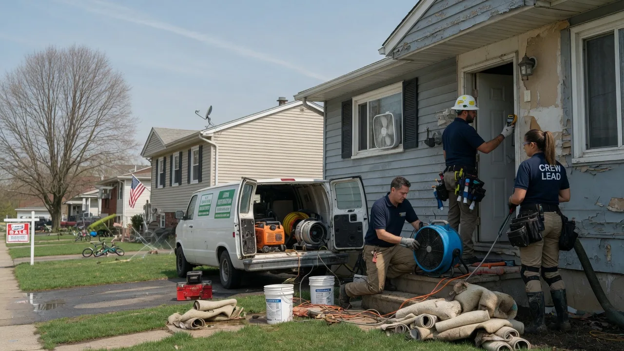 Flood Cleanup in Magnetic Springs, OH near me